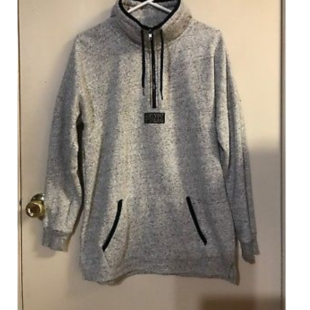 Vs pink half zip never worn